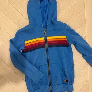 Aviator nation kids size 8 hoodie in blue